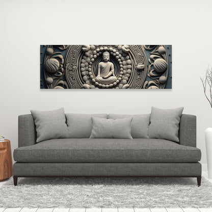Spiritual Peace - White Canvas Home Decor | Tranquil Art