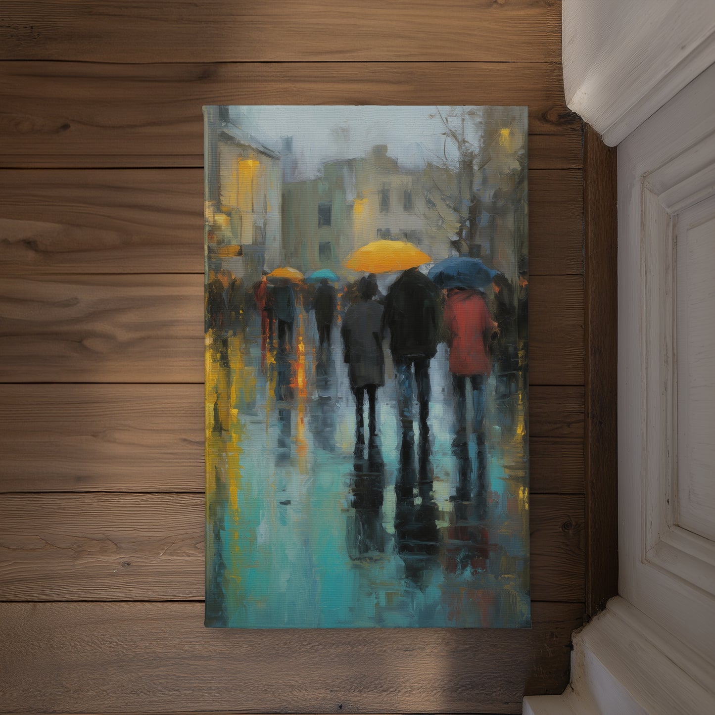 Rainy Day Gray Indoor Outdoor Door Mat | Home Decor Accent