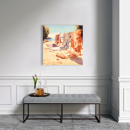 Warm Sands - Blue Canvas Art | Stylish Wall Art