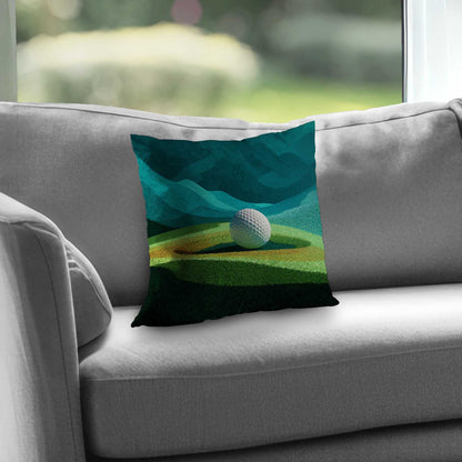 Landing Poly Twill Throw Pillow - Stylish Home Decor Accent