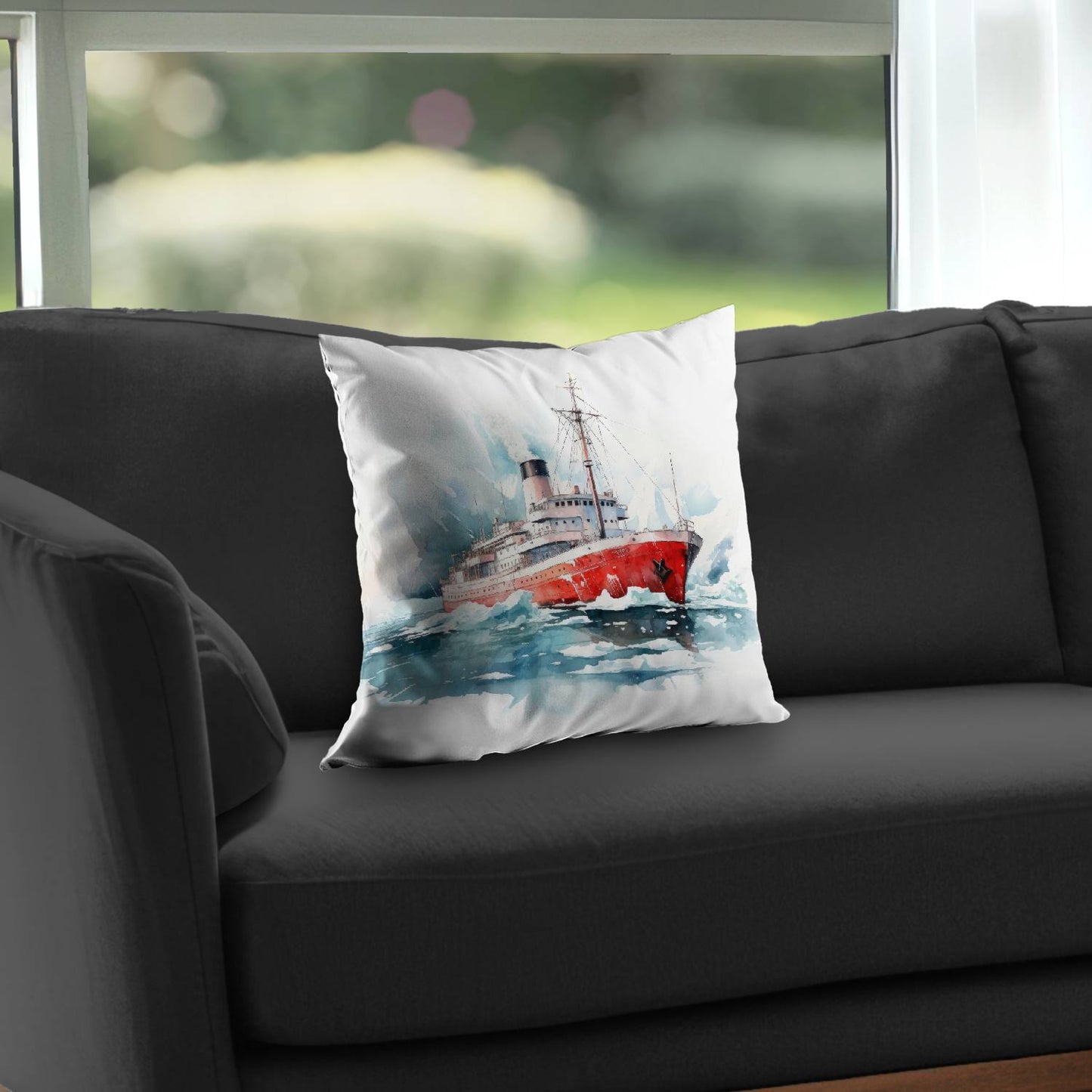 Icebreaker - Throw pillow - Print on demand