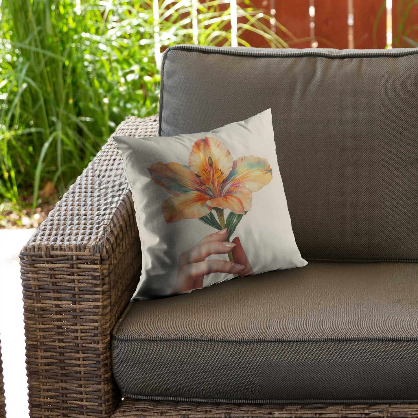 Coussin décoratif Ahold en sergé de polyester - Accessoire de décoration élégant pour la maison