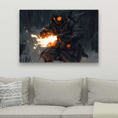 Scorch White Canvas - Stylish Home Decor for Any Space