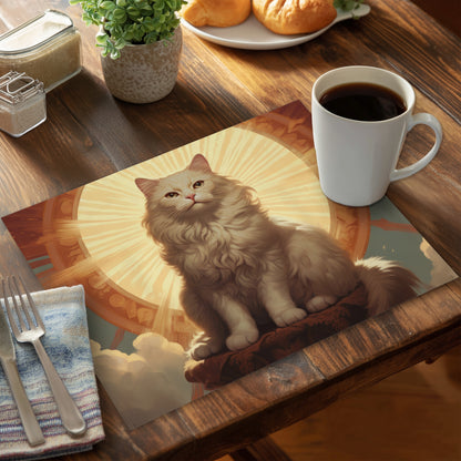 Infinite carelessness - White Polyester Placemat for Home Decor