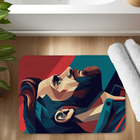 Courageous Turquoise Bath Mat | Stylish Home Decor Accent