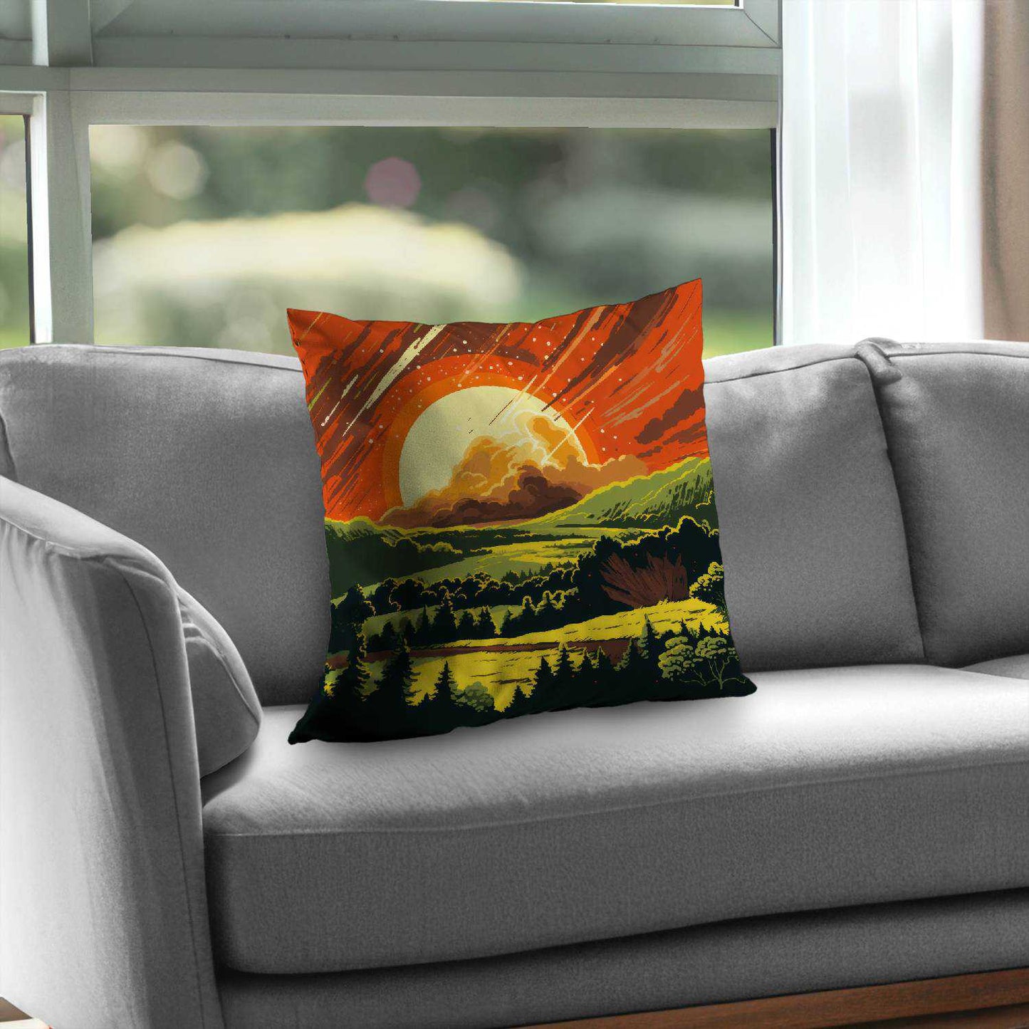 Coussin décoratif en sergé de polyester Last Days - Décoration élégante pour la maison