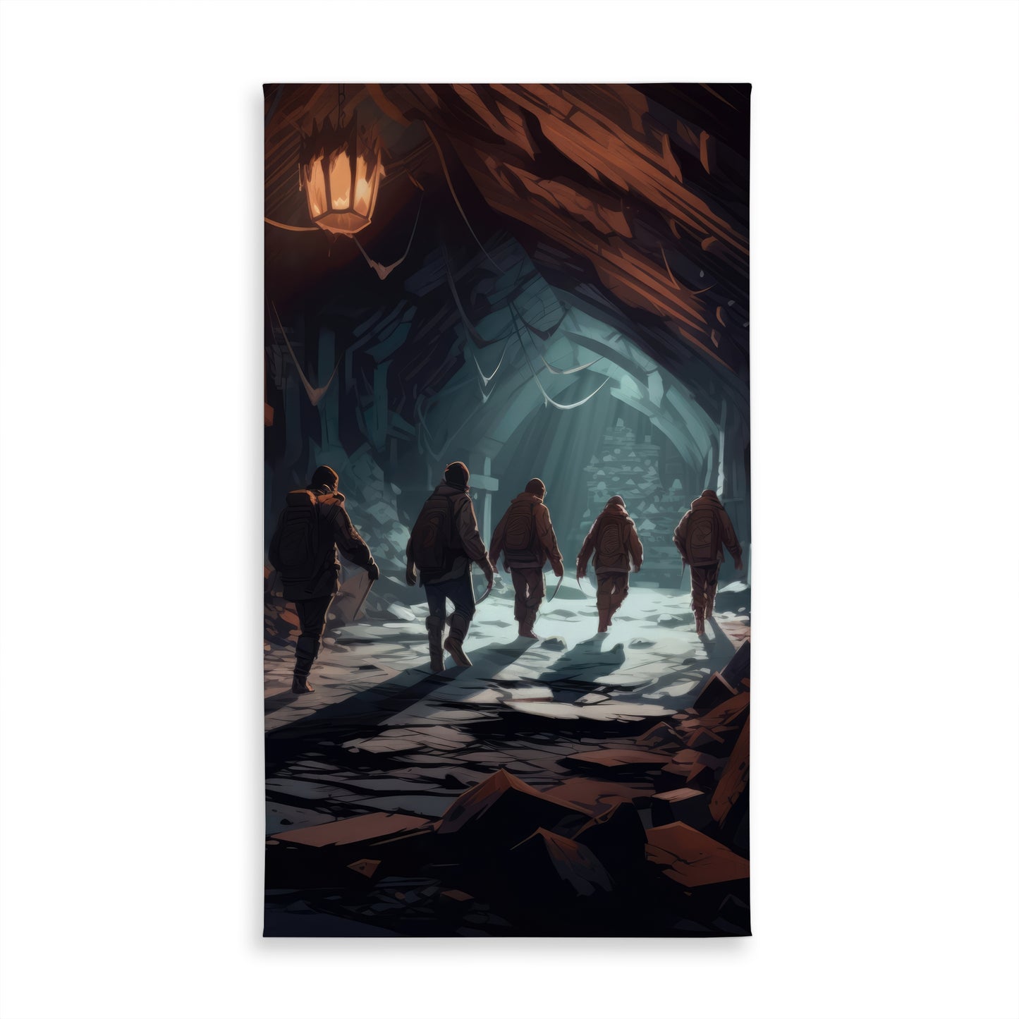 The Catacombs Black Indoor/Outdoor Tablecloth | Home Decor