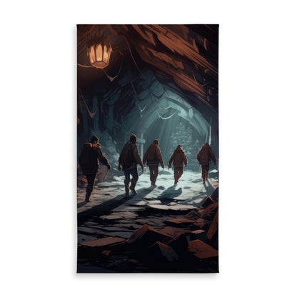 The Catacombs Black Indoor/Outdoor Tablecloth | Home Decor