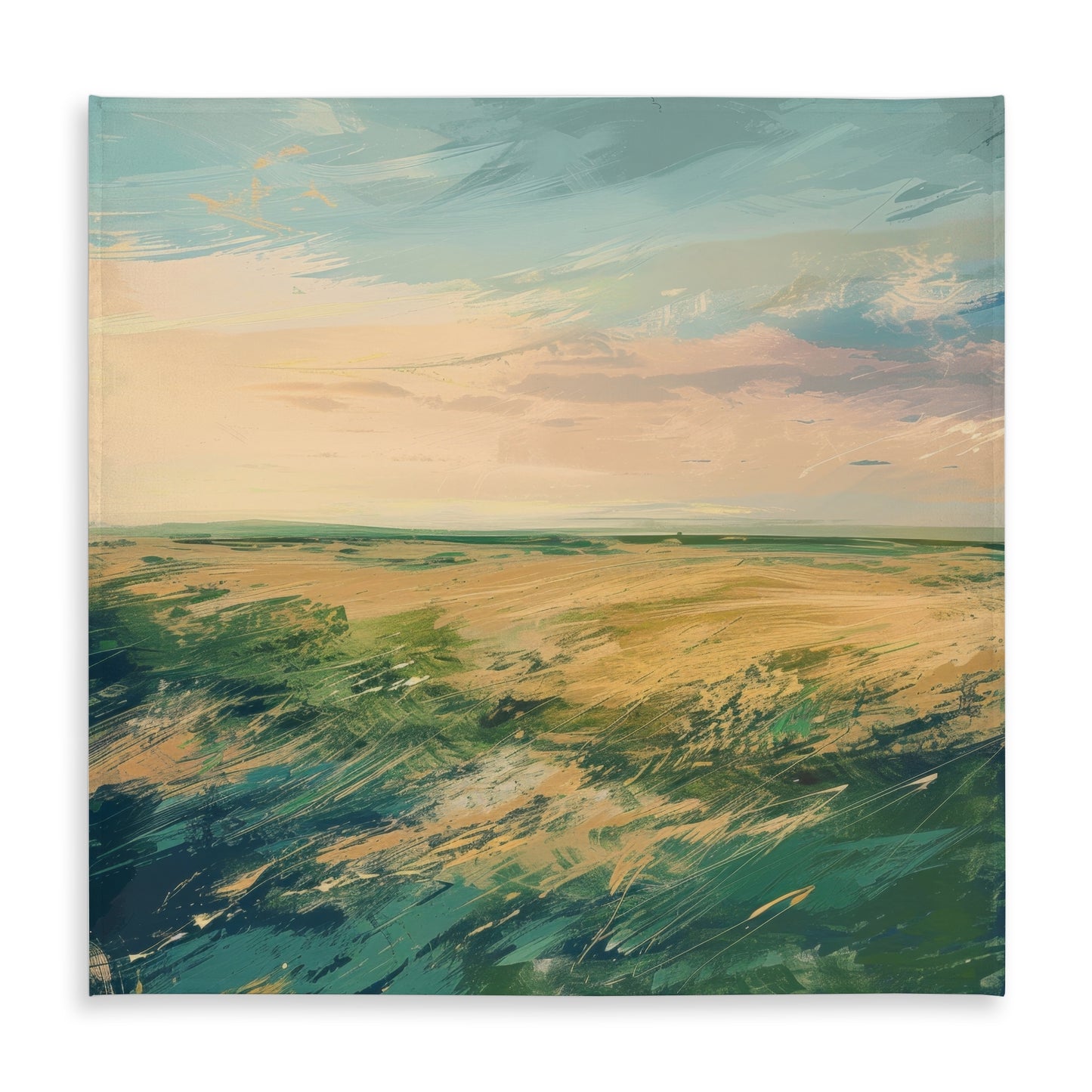 Evening in the Field Green Indoor Outdoor Tablecloth | Decor