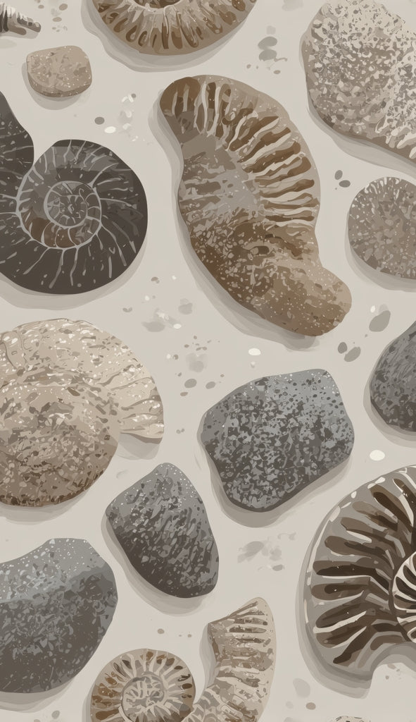 Tapis d'extérieur intemporel Fossil Flow | Décoration intérieure élégante