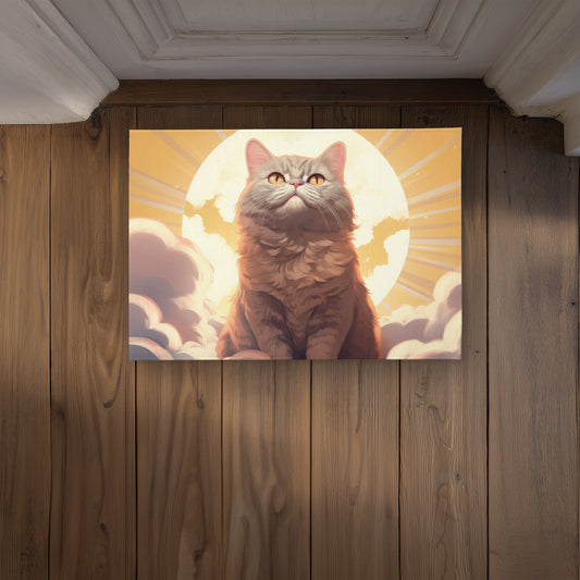 Intangible Purr Beige Indoor Outdoor Door Mat - Home Decor
