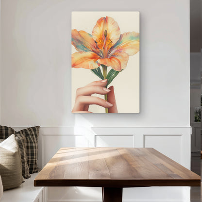 Ahold - Yellow Metal Print for Stylish Home Decor