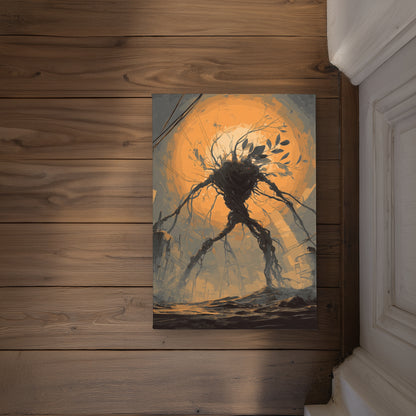 Final Warning Orange Indoor Outdoor Door Mat - Home Decor