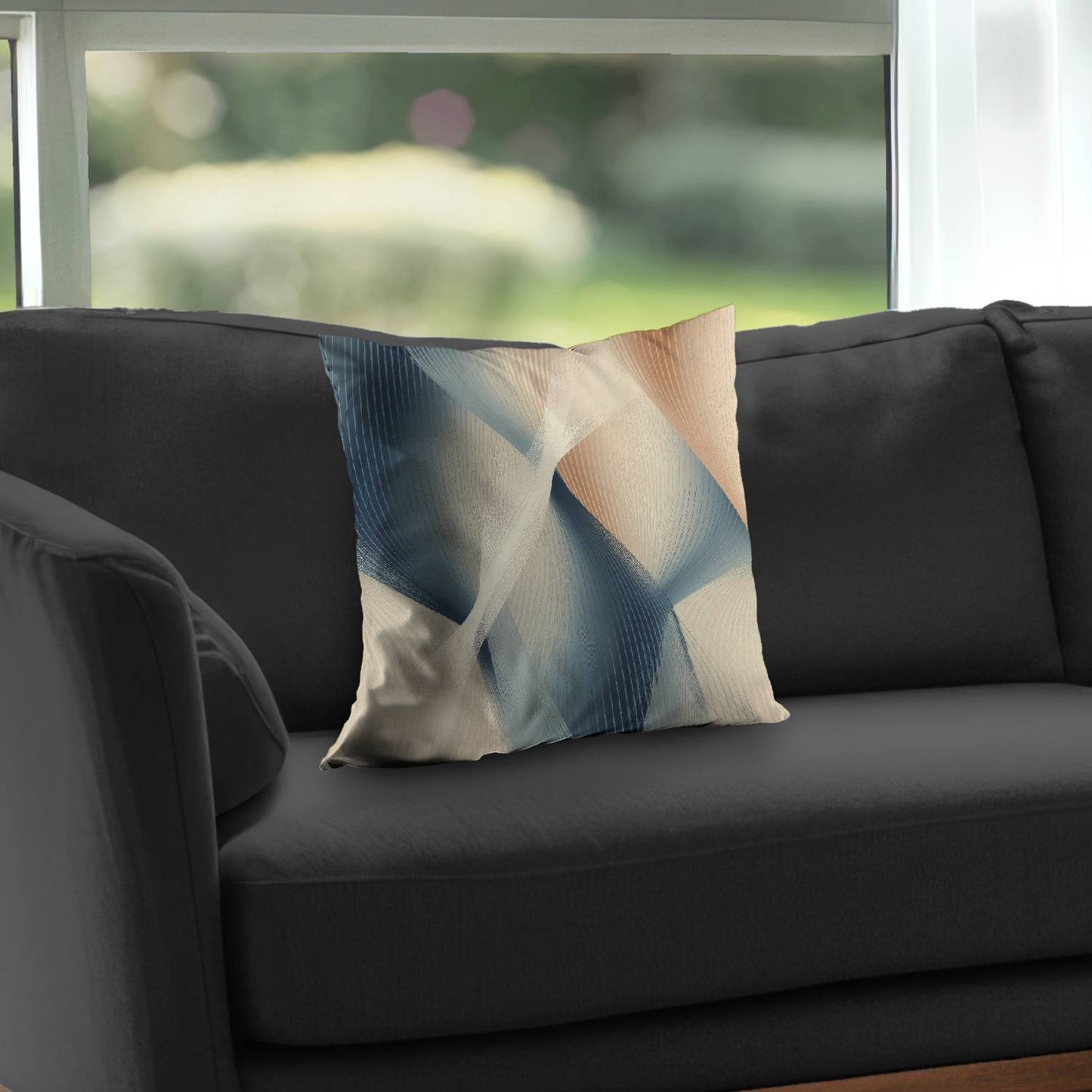 Coussin décoratif en sergé de polyester Heavenly Threads | Accessoire de décoration intérieure