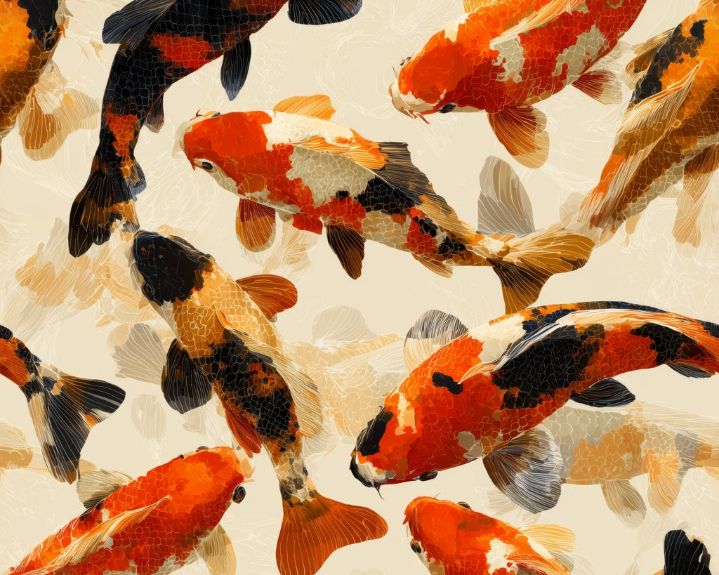 Koi Dance Flow Braided Placemat | Stylish Home Decor