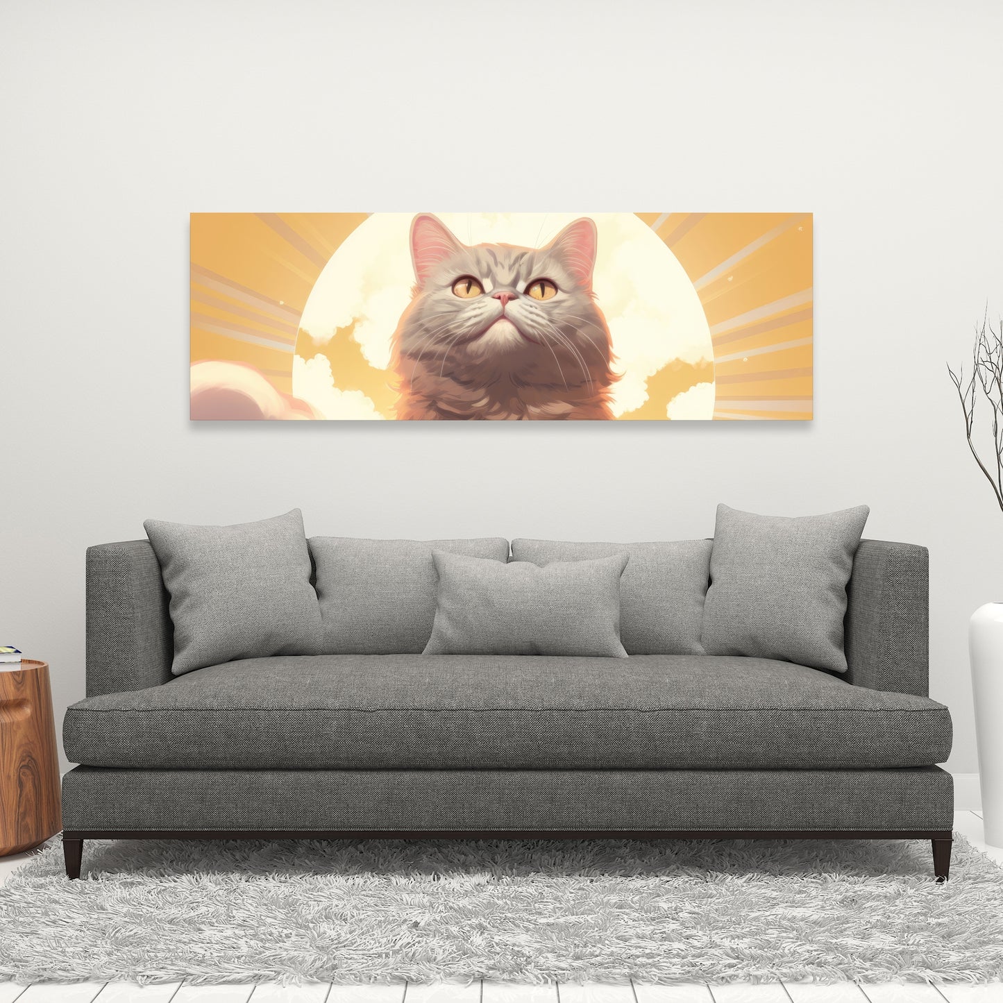 Intangible purr - 32"x32" Canvas