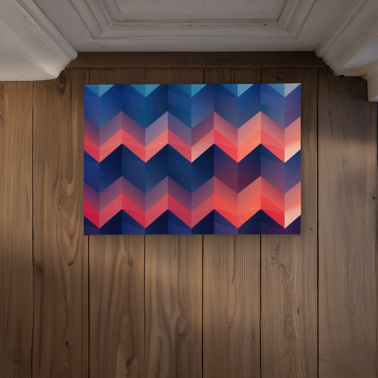 Heat Waves Coral Indoor Outdoor Door Mat | Home Decor