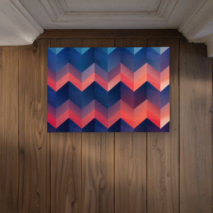 Heat Waves Coral Indoor Outdoor Door Mat | Home Decor