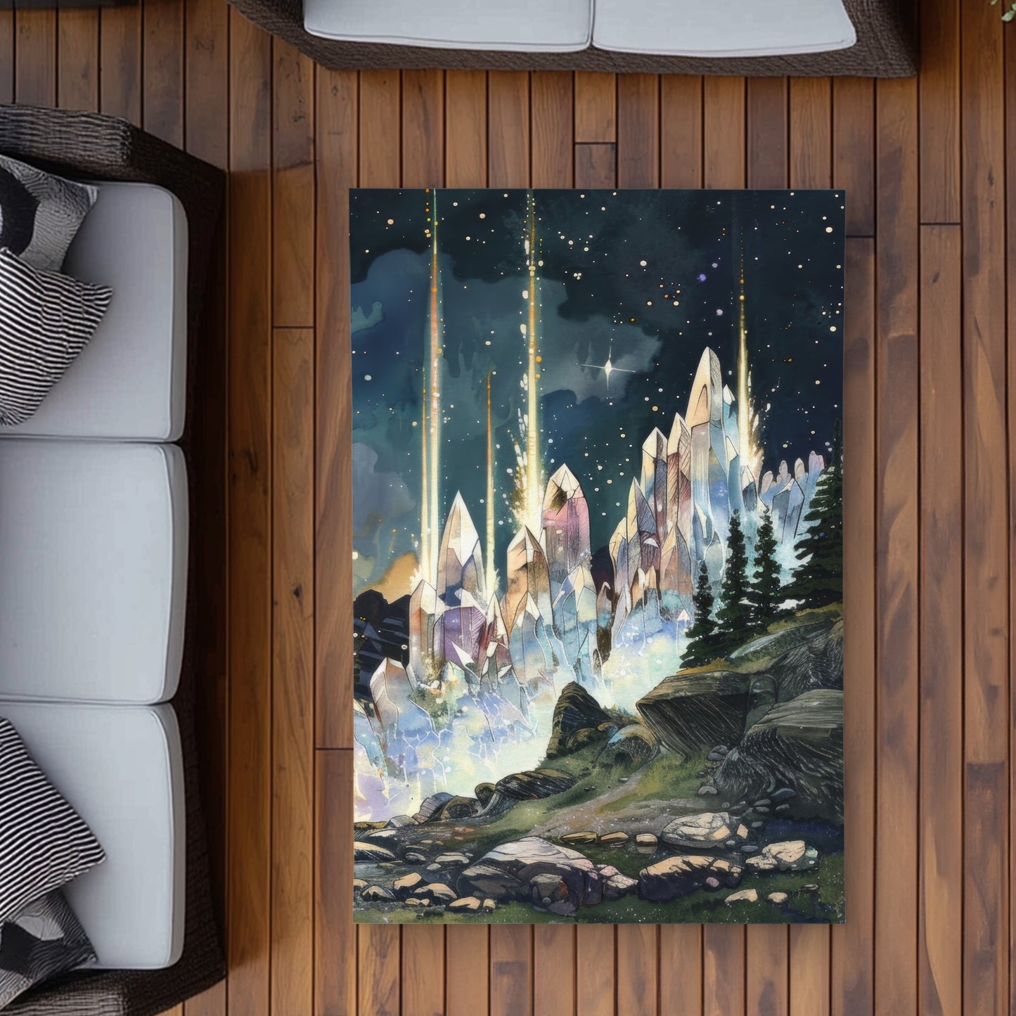 Tapis d'extérieur Magical Beams | Une solution élégante pour la décoration intérieure