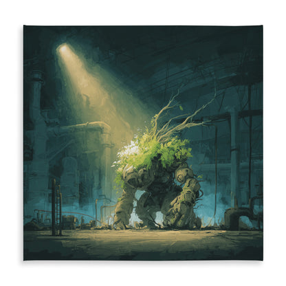 The Golem - Turquoise Indoor/Outdoor Tablecloth