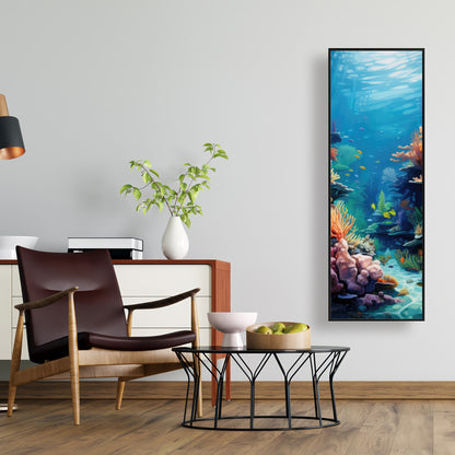 Coral - 36"x36" Framed canvas