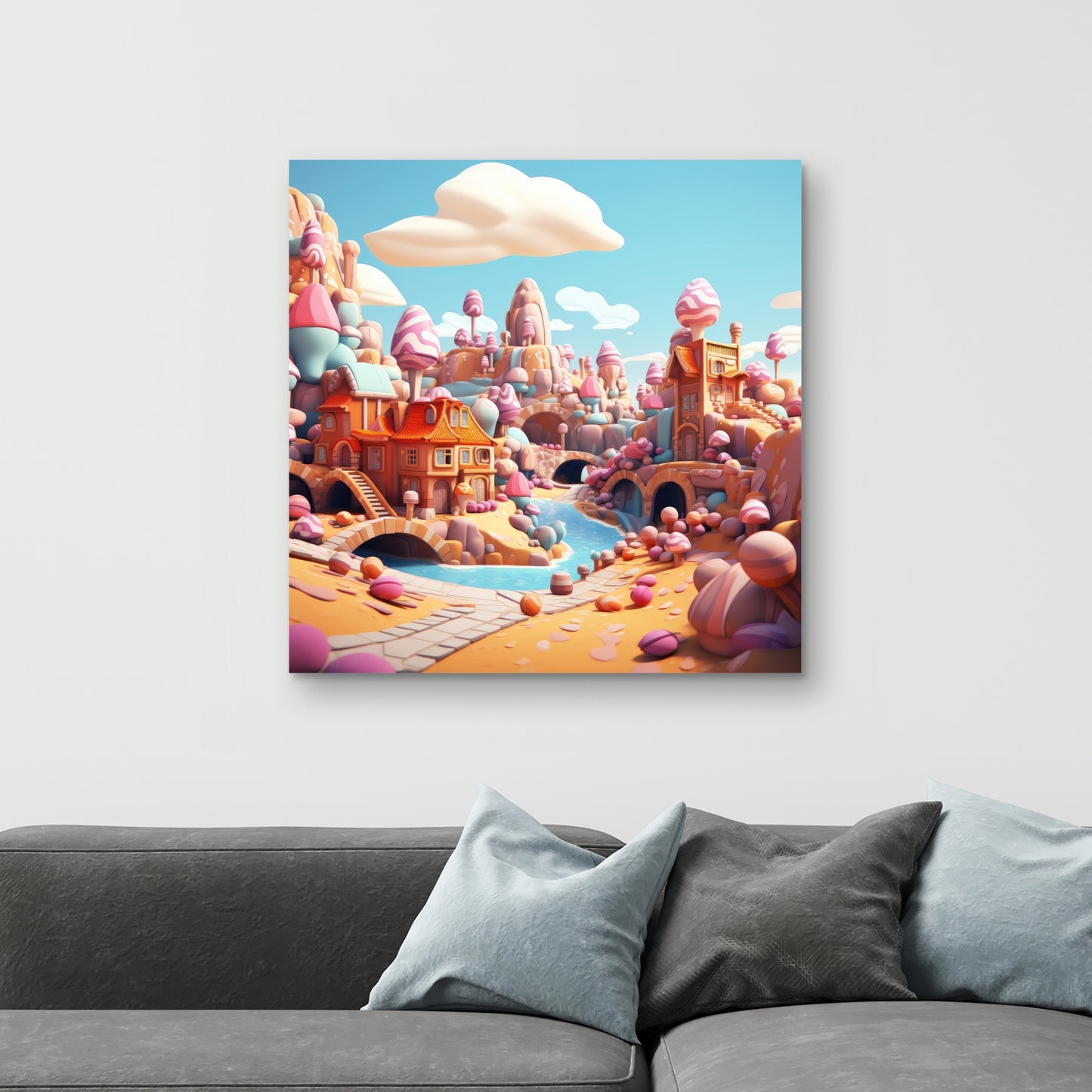 Sweet kingdom Pink Canvas - Stylish Home Decor Accent