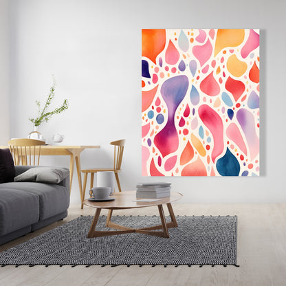 Splotches - Orange Canvas Art for Stylish Home Decor