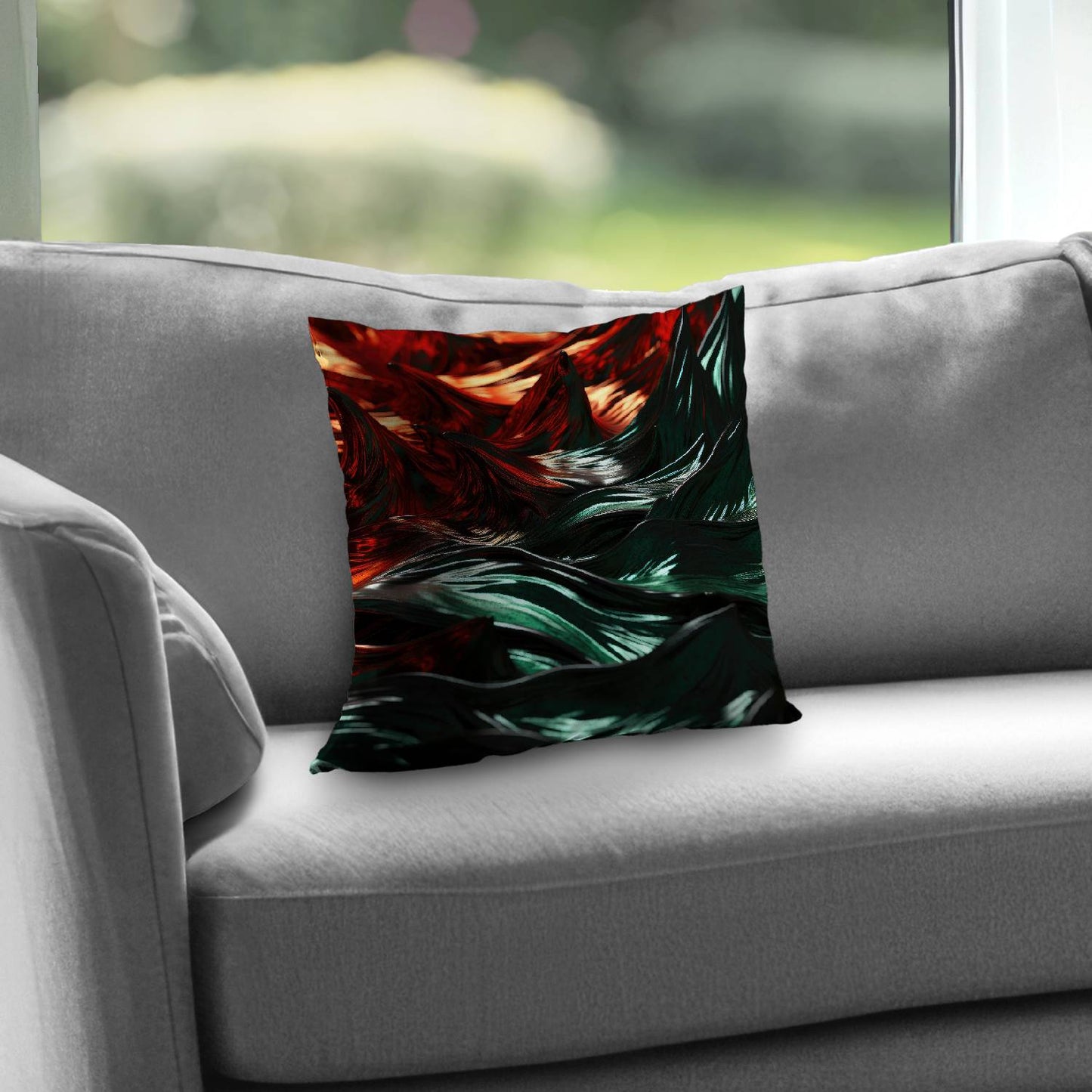 Spiky blaze - Throw pillow - Print on demand