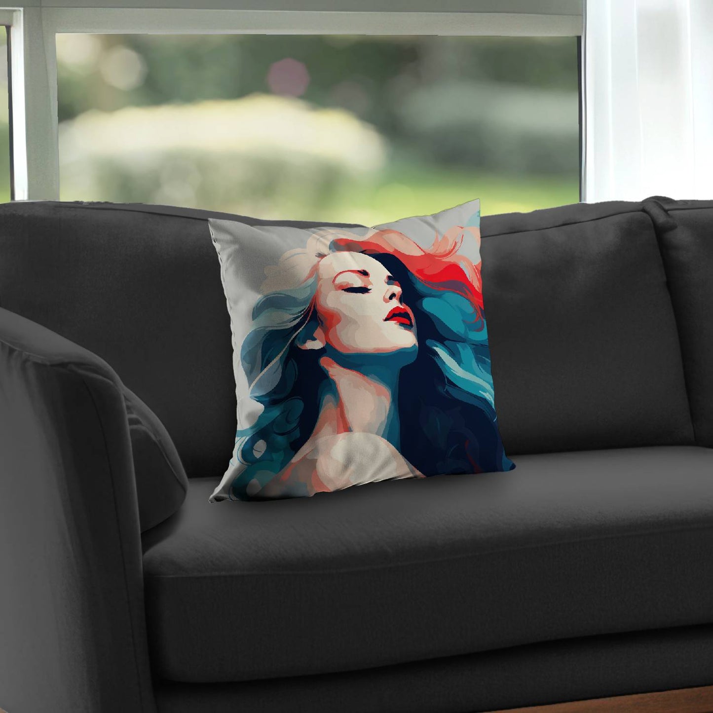 La beauté à l'état pur Coussin décoratif en sergé de polyester | Décoration intérieure