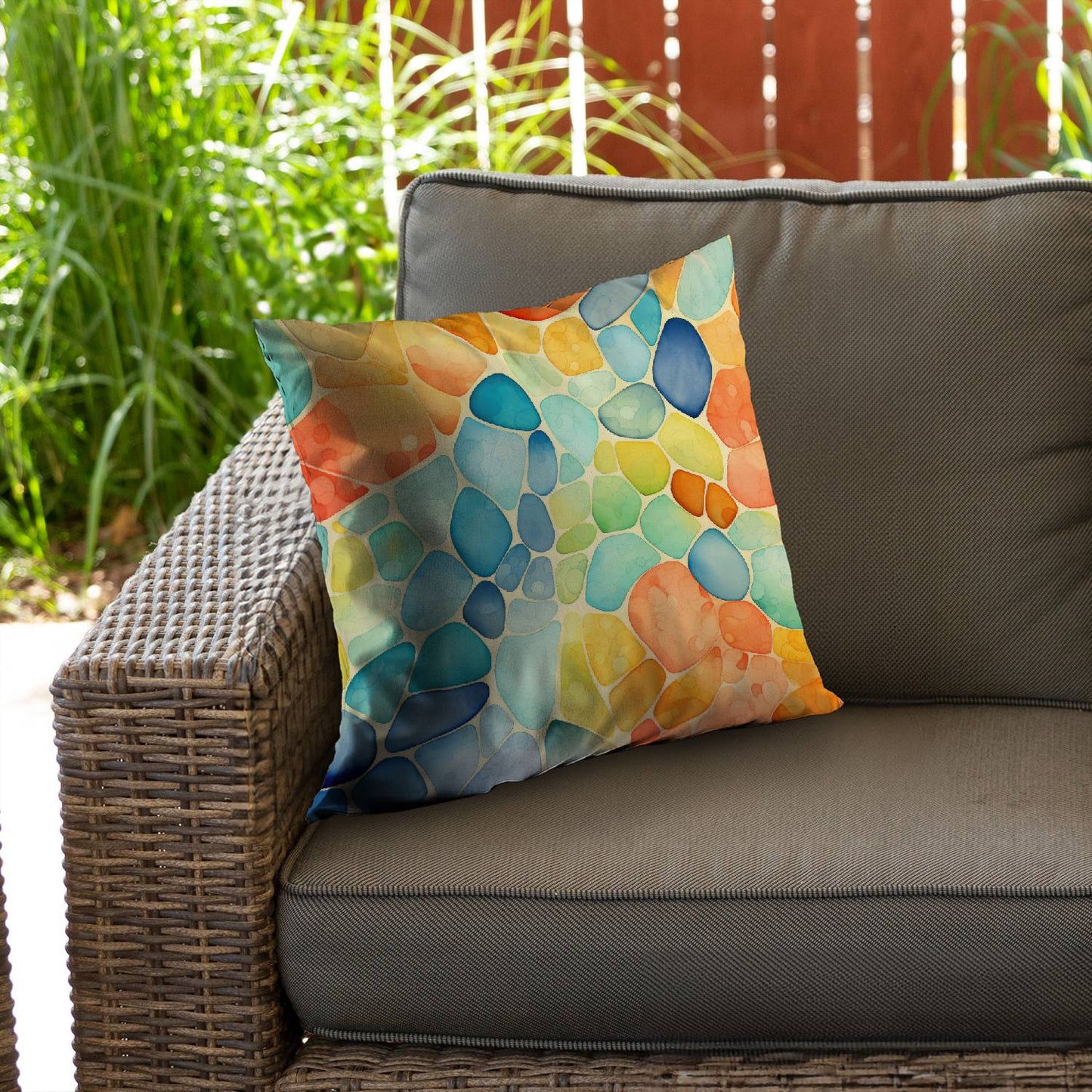 Blobs - Throw pillow - Print on demand