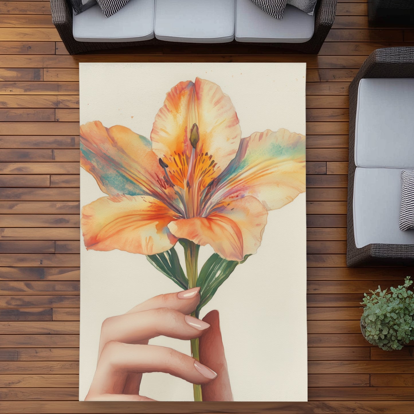 Ahold Beige Outdoor Area Rug | Stylish Home Decor Addition