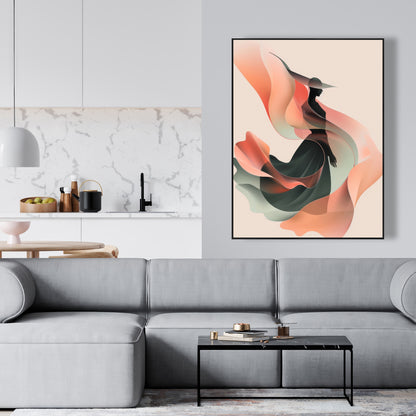 Elegance - Pink Framed Canvas Art for Home Decor | Stylish Decor