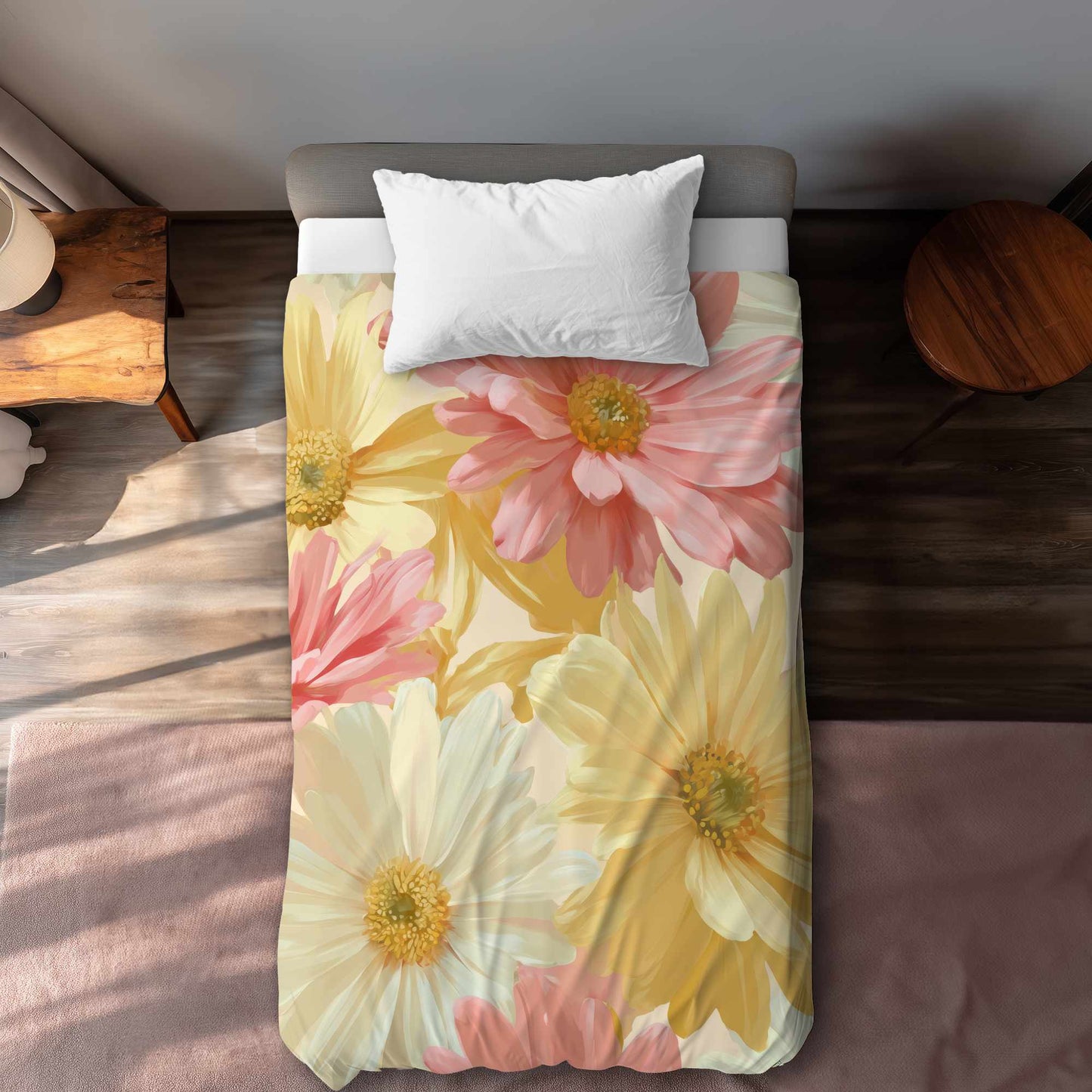 Housse de couette Rêve de Marguerite au Soleil - Illuminez votre chambre