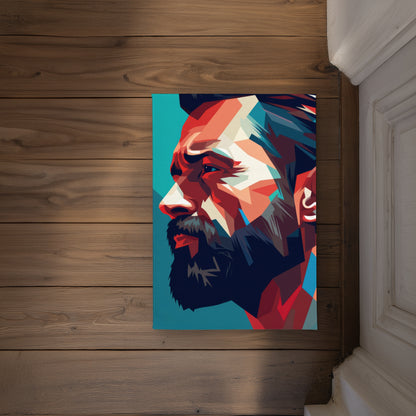 Hopeful Black Indoor Outdoor Door Mat | Home Decor Accent