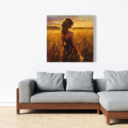 Warm field - 32"x32" Canvas