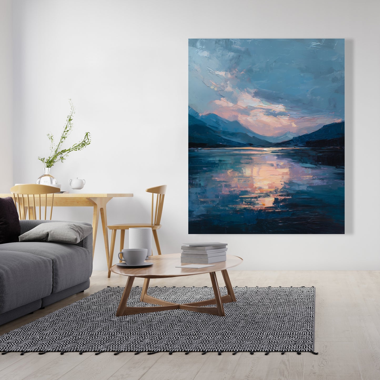 Reflect Pink Canvas - Stylish Home Decor Accent Piece