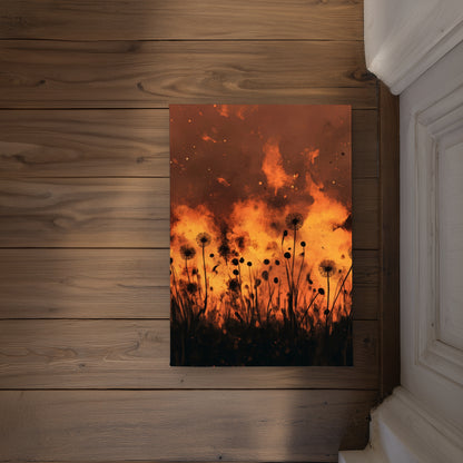 Ablaze Yellow Indoor Outdoor Door Mat for Home Decor