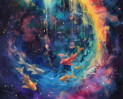 Milky wave - 14"x18" Polyester Placemat