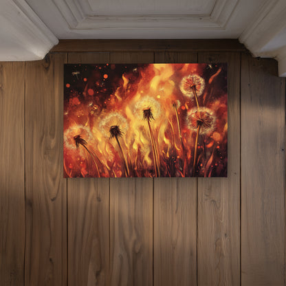 Dandy Fire Black Indoor Outdoor Door Mat | Decor Essentials