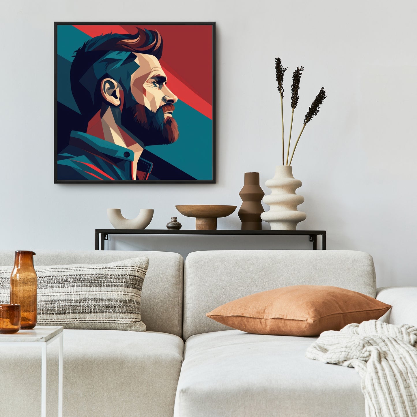 Courageous - 36"x36" Framed canvas