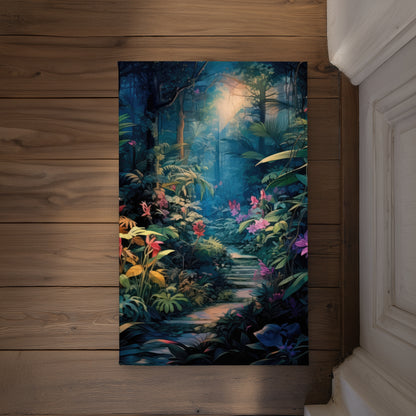 Against all odds Blue Indoor Outdoor Door Mat - Home Decor