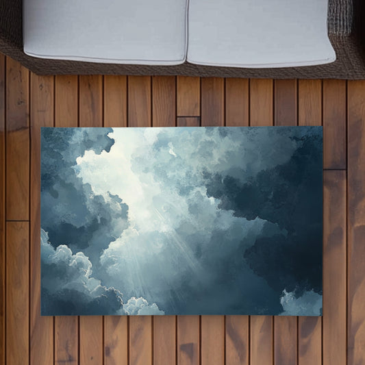 Afterglow White Outdoor Area Rug | Stylish Home Decor