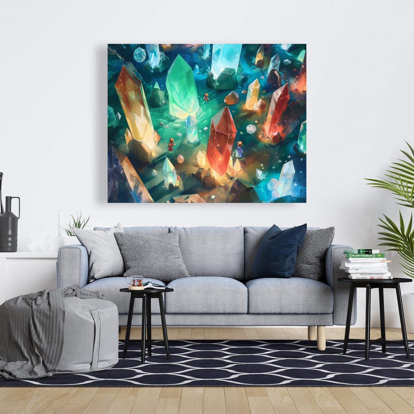 The Quest - Turquoise Canvas Wall Art for Home Decor