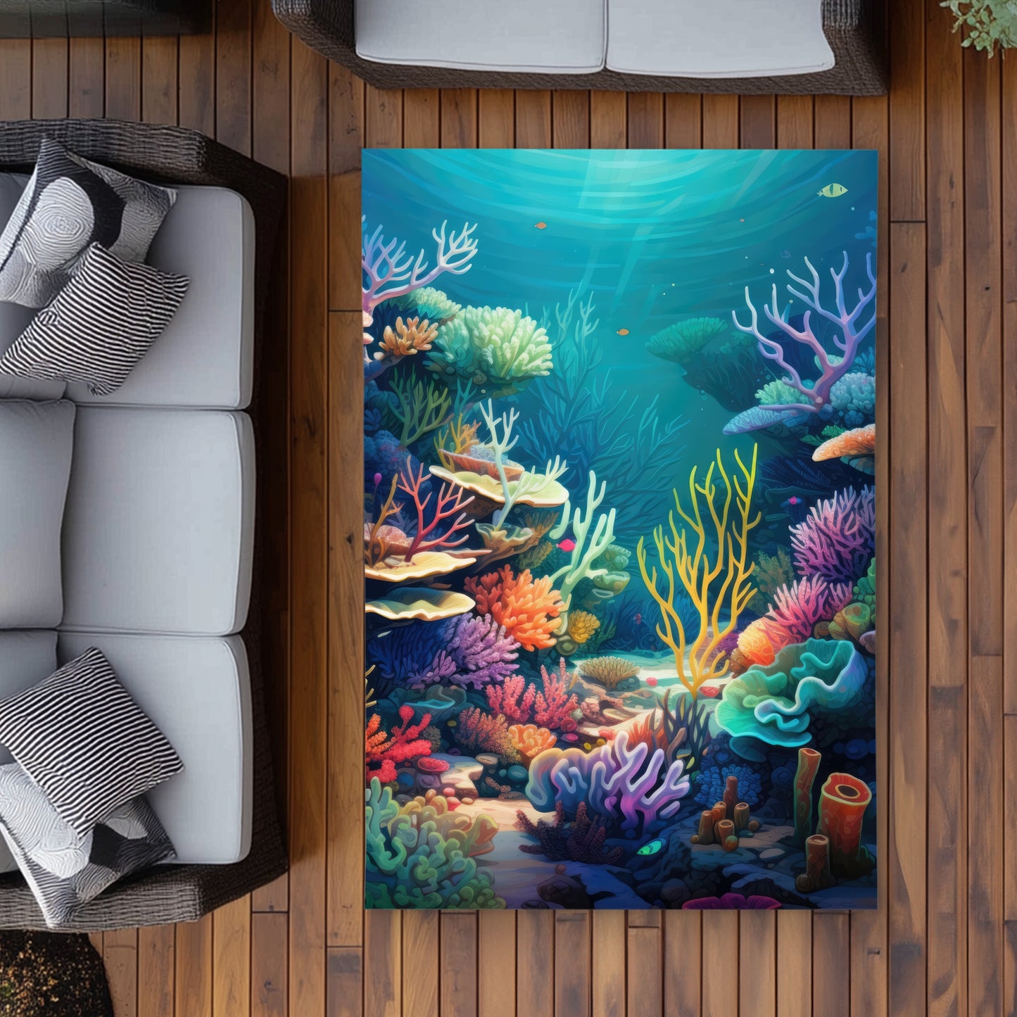 Tapis d'extérieur plein de vie | Décoration d'intérieur élégante