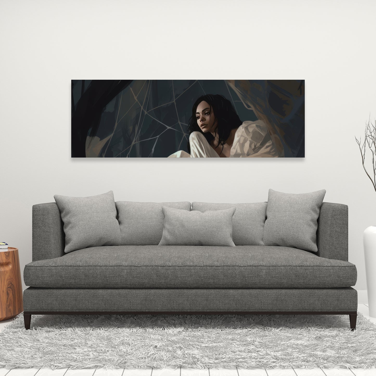 Spider princess - Black Canvas Art for Stylish Home Decor