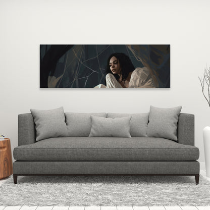 Spider princess - Black Canvas Art for Stylish Home Decor