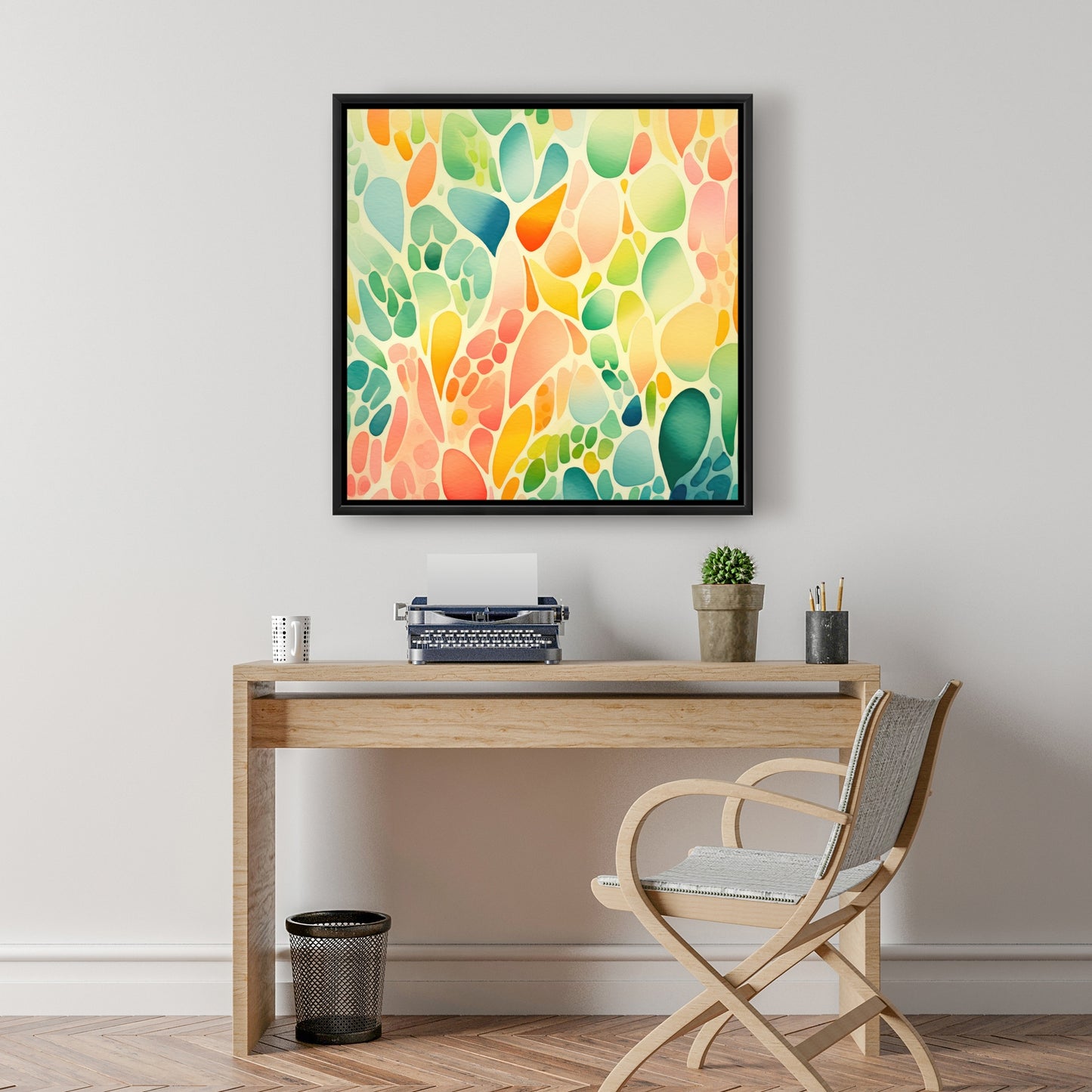Organic Fruits Orange Framed Canvas | Home Decor Art