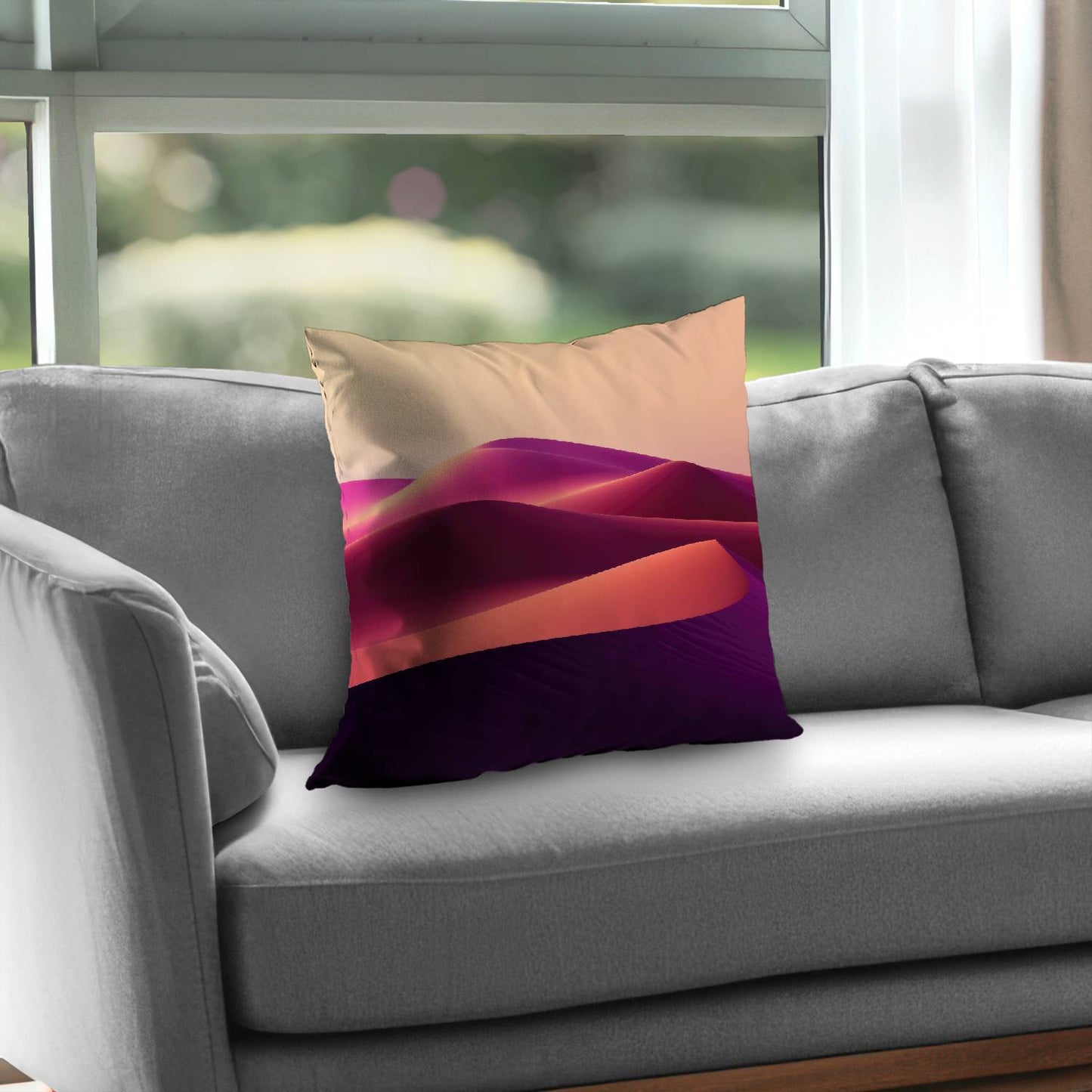 Deep Dunes Purple Poly Twill Throw Pillow Insert | Decor