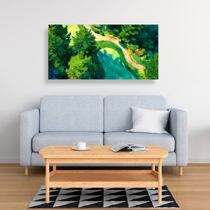 Peaceful course - 32"x32" Canvas