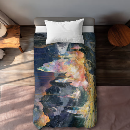 Growing Strong Blue Duvet Cover - Stylish Home Decor